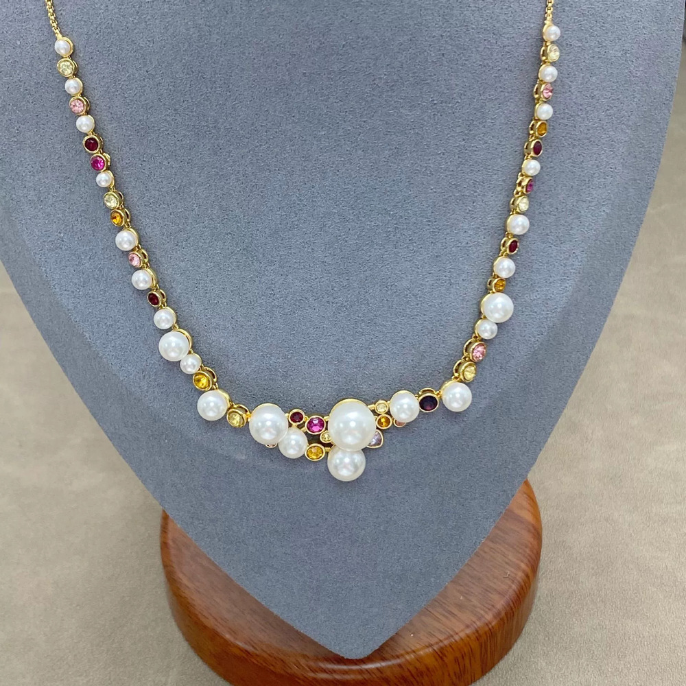 kate spade Vintage Colored Diamond Pearl Necklace - Picture 6 of 6